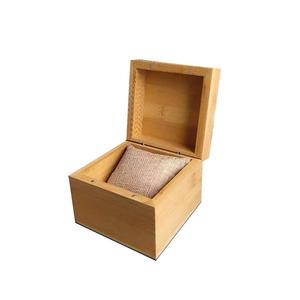 Caja de reloj de madera ecológica para un solo reloj, especificaciones y logotipo personalizables, estuche para reloj - Product Image 3