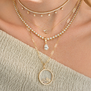 Gemenl Zircon Vòng Glass Charm mề đay 925 bạc tùy chỉnh Mặt dây chuyền cá nhân lưu niệm trang sức với chuỗi & Charms - Product Image 2