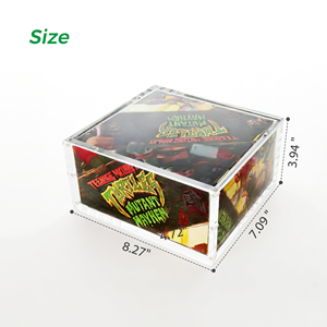 Акриловые контейнеры для хранения, акриловые органайзеры, коллекционный демонстрационный куб с тематикой Черепашек-ниндзя для игрушек и сувениров - Product Image 2
