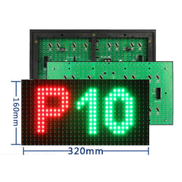 China Led Screen Module P10 320*160mm Outdoor P10 Red Green Led Module Double Color P10 Led Module