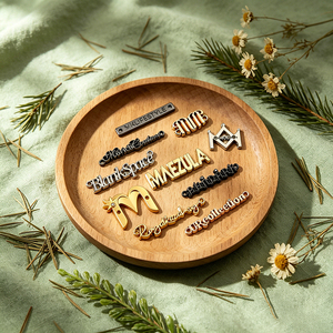 Personalized Sewing Metal Brand <b>Labels</b> Custom Engraved Logo Metal Tags Private Brand <b>Name</b> Badges for Garment & Bags - Product Image 1