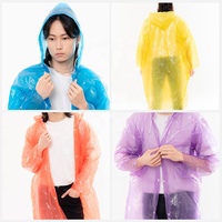 Poncho imperméable jetable de haute qualité, portable, pour adulte, une pièce, transparent, épaissi, protection intégrale contre les fortes pluies