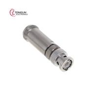 Adaptateur coaxial droit TL Brand 33_BNC-N-50-51/---_UE, connecteur RF BNC vers N 50 Ohms 33_BNC-N-50-51 à suspension libre