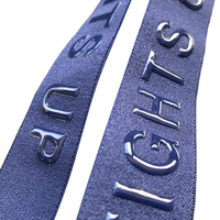 Bandoulière élastique antidérapante de haute qualité pince en silicone à coudre noire bande de sangle élastique antidérapante bande élastique