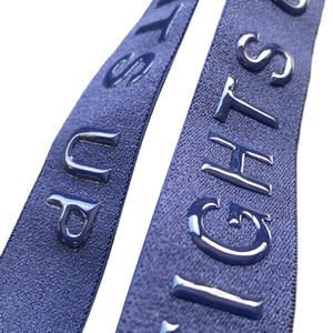 Chất lượng cao chống trượt dây đeo vai đàn hồi màu đen may Silicone Gripper đàn hồi Webbing ban nhạc chống trượt ban nhạc đàn hồi - Product Image 1