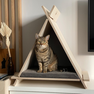 Customized High Quality <b>Wood</b> Furniture for <b>Cats</b> and Dogs Luxury Indoor Pet Bed by Sustainable Manufacturer - Product Image 1