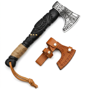 ขวานเหล็กดามัสกัส ด้ามไม้แอช ยี่ห้อ Steel Craft International Tomahawks คุณภาพสูง เกรดอุตสาหกรรม สำหรับตั้งแคมป์และล่าสัตว์ มีจำหน่ายแล้ว - Product Image 1