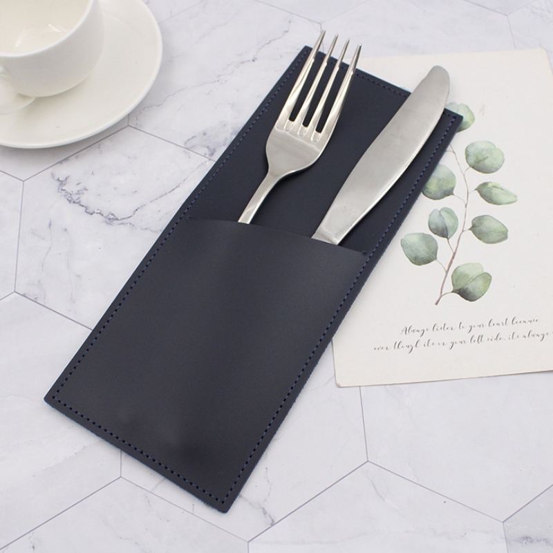 Набор посуды нож для фруктов держатель стирающиеся кожаные столовые приборы ложки, вилки, Карманный кожаный чехол с Ресторан Аксессуары