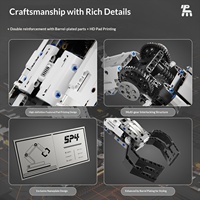 Juguete Robot Programable STEM T2007, Brazo Mecánico Eléctrico RC, Bloques de Construcción, Modelo Educativo de Ciencia para Niños