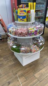 Ecobox 픽 앤 믹스 스낵 너트 곡물 캔디 매장 장비 라운드 선반/선반 - Product Image 4
