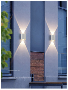 Lampada da Parete LED Moderna per Esterni, Impermeabile, Nera, Quadrata, ad Alta Luminosità, per Cortile, IP65 - Product Image 4