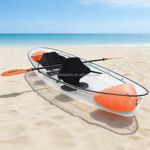 Kayak en cristal toutes saisons avec coque transparente renforcée pour des excursions fiables sur les rivières et les baies, polyvalent pour diverses conditions - Product Image 1