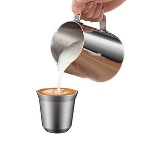 Grand pichet à <span class=keywords><strong>lait</strong></span> en acier inoxydable <span class=keywords><strong>Barista</strong></span> <span class=keywords><strong>Pot</strong></span> et mousseur pour café et thé Latte Art Nouveau pichet pour boissons chaudes - Product Image 6