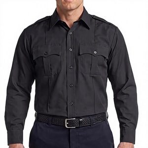 เสื้อเชิ้ตยูนิฟอร์มผู้ชายแบบสั่งทำโลโก้ OEM ผ้าโพลีเอสเตอร์ 100% แขนยาว กระดุมหรูหรา สไตล์ลำลอง ใส่ทำงานกลางแจ้ง ป้องกันไฟฟ้าสถิต - Product Image 3