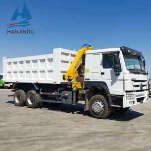 Gunai — <span class=keywords><strong>camion</strong></span> à <span class=keywords><strong>benne</strong></span> Howo 6*4, 371hp ou 375hp, avec <span class=keywords><strong>grue</strong></span>, nouveau, <span class=keywords><strong>camion</strong></span> à <span class=keywords><strong>benne</strong></span> - Product Image 3