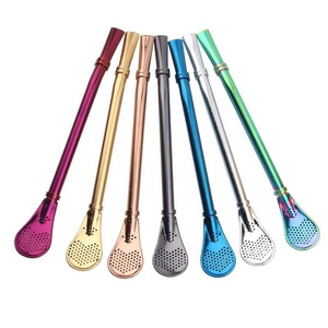 Cuchara de Acero Inoxidable 304 para <span class=keywords><strong>Mate</strong></span>, Filtro y Pajita, Grado Alimenticio, Venta al por Mayor - Product Image 1