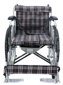 Silla de Ruedas Plegable Nueva, Portátil, Manual, de Acero Galvanizado, con Cuatro Ruedas con Freno, para Discapacitados, Suministros Médicos - Product Image 2