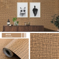 Papier peint texturé PVC couleur unie chaud Fancy-fix