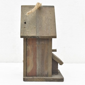 Vintage çiftlik ahşap kuş evleri asılı Birdhouse açık kapalı ahşap bahçe besleyici ağaç kuş evi ahşap kuş evi - Product Image 4