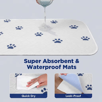 Protège-lits réutilisables imperméables pour animaux de compagnie, personnes âgées et enfants, protection extra absorbante contre l'incontinence et les fuites nocturnes