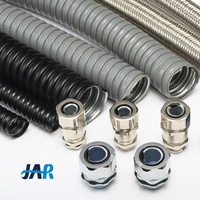 JAR Usine Prix PVC Enduit Flex Conduit Électrique Câble Protection Revêtement En Plastique Tuyau En Acier Galvanisé