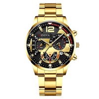 Montre Homme à Chiffres Romains, Montre-Bracelet à Quartz, Collier Croix, Bracelet, Bague, Coffret Cadeau d'Affaires, Logo Personnalisé, Produit Tendance 2026