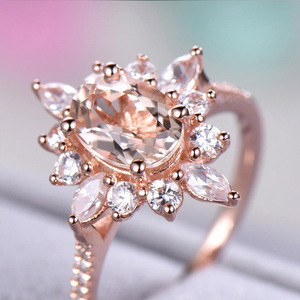 Bague flocon de neige pour femmes, bijoux élégants et étincelants, vente en gros - Product Image 4