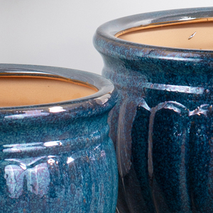 Prix direct d'usine, pots de jardin en céramique de grande taille, pots ronds de luxe, jardinières debout, grands pots à fleurs, plantes, pots à bonsaï - Product Image 2