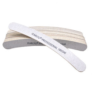 <span class=keywords><strong>Lime</strong></span> à ongles double face en plastique en forme de <span class=keywords><strong>banane</strong></span> avec planche d'émeri gris Outil de manucure imprimé avec logo personnalisé Forme incurvée pour le soin des ongles - Product Image 4