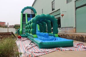 Toboggan aquatique géant gonflable en PVC et vinyle pour locations commerciales, scolaires, résidentielles et événementielles en extérieur - Product Image 2