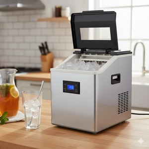 Machine à glaçons compacte en acier inoxydable à économie d'énergie avec moteur et roulement durables pour hôtels, studios, rassemblements et fêtes - Product Image 5