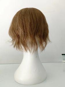 Topper per capelli in seta con capelli vergini e capelli su misura in colore 6R taglia Base 6x7 pollici parrucchino per <span class=keywords><strong>uomo</strong></span> - Product Image 3