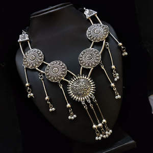 Oxidised antique tribal Hasli Necklace <b>Choker</b> Necklace Jewellery Set <b>for</b> <b>Women</b> handmade bulk product customized - Product Image 1