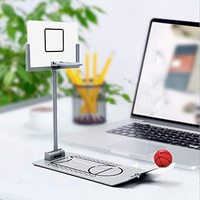 Juego de Baloncesto en Miniatura, Juego Educativo de Escritorio para Oficina, Hecho de Plástico y Metal