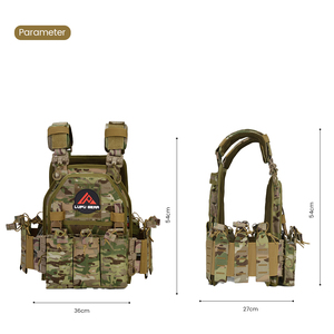 New Arrival 1000D Nylon Tactical Plate Carrier Laser Cut <b>Molle</b> System Quick Release Security Vest - Product Image 2