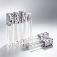 Contenant carré pour gloss à lèvres Jinze 5,5 ml, emballage vide pour gloss à lèvres liquide avec pinceau