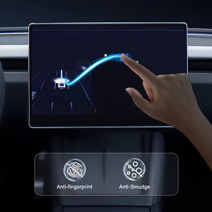 ฟิล์มกันรอยกระจกนิรภัยเกรด 9H AAA สำหรับหน้าจอตรงกลาง Tesla Model 3/Y - ใสคมชัด ป้องกันแสงสะท้อน ป้องกันรอยนิ้วมือ - Product Image 2