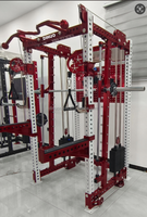 Nouvelle barre de guidage Smith inclinée multifonctionnelle, avec empilements de poids en acier de 70 kg, pour crossover de câbles, usage commercial, Power