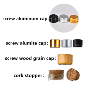 Alta Qualidade Popular Mini 22mm Diâmetro Borosilicato Seco Flor Chá Recipiente 20ml 30ml 40ml 50ml Garrafa De Tubo De Vidro Com Tampa - Product Image 5