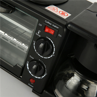 RTS Petit Déjeuner Machine à Sandwich Machine Oeuf Poêle à Frire Viande Torréfacteur Faire Café 3 En 1 Multifonction Petit Déjeuner Machine