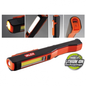 VALEX 1152234 batteria ricaricabile al litio torcia a LED 3 + 1 Watt luce di lavoro - Product Image 1