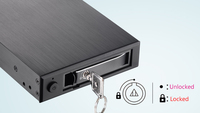Star Trade Single Bay 2,5 "SATA/SAS III-Festplatten gehäuse HDD-und SSD-Unterstützung für internes mobiles Rack Hot Swap