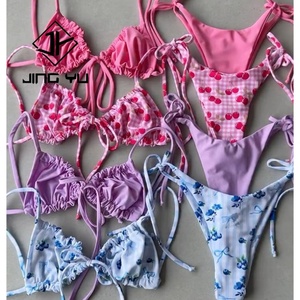 Traje de Baño de Diseñador de Lujo con Cordones Ajustables, Traje de Baño Reciclado de Doble Cara, Bikini de Nailon de Alta Calidad para Mujer - Product Image 1