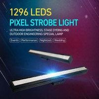 AIDLIN Pixel Strobe Light 1296 LED RGB 5050 SMD 300W Adressable DMX512 Ra90 Éclairage de Scène en Alliage d'Aluminium pour Clubs et Fêtes