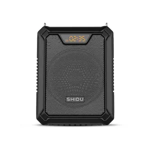SHIDU M900 con cable 25W IPX5 amplificador de voz impermeable altavoz de codificación de Audio y micrófono SISTEMA DE PA portátil
