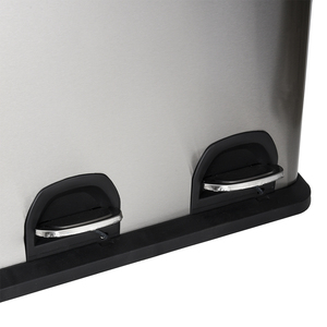 SY nhà khách sạn 45/60L đạp kim loại thép không gỉ trong nhà/ngoài trời lưu trữ Thùng rác tái chế bin với 3 ngăn - Product Image 3