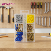 Kit de vis autotaraudeuses en fer Panpal 92 pièces avec forets, manuel, OEM, multi-usages, pour la construction et la fixation domestique, personnalisable