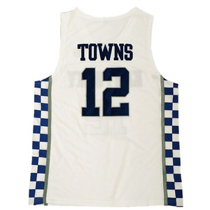 Factory Wholesale College Basketball Jerseys #12 <strong>Towns</strong> Stitched Plain Basketball Jersey - Product Image 2