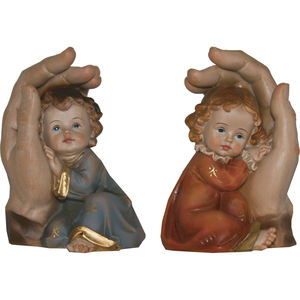 Figurines de Noël et jouets ZICOM Allemagne peints à la main, ensemble de 2, hauteur 13 cm (9069-H200-13) - Product Image 1