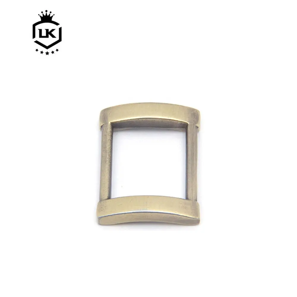 Hebilla ajustable cuadrada de Metal para ropa de alta calidad, anillo cuadrado de Metal en blanco, hebilla rectangular para ropa
